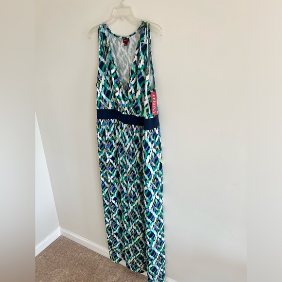 Blue/Green Maxi Sundress - Picture 8 of 13
